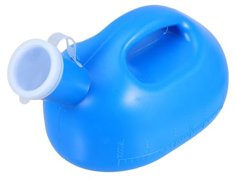 Healvian Urinoir Homme en Plastique 3000ml avec Couvercle Anti-débordement Portable Design Humanisé Unique, pour Hôpital et Usage Domestique