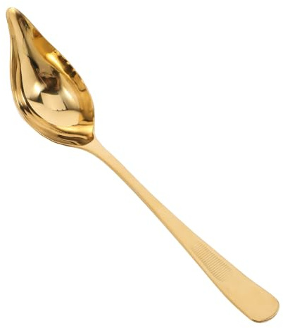 BIUDECO Cucchiaio da Portata in Acciaio Inox 304 Piccolo Lucido per Salse e Oli, Cucchiaino Versatile per Uso Domestico e Ristorazione, Utensile da Cucina Professionale per Condimenti