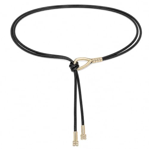 RubyTint Women's Minimalist Adjustable Knot Belt - Eco-Friendly Black Cotton Cord Waist Belt with Gold Teardrop Buckle for Dresses, Jeans & Formal Attire, Women Fashion Accessories