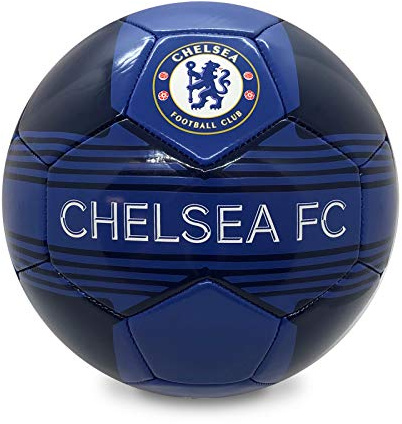 Chelsea FC - Fußball mit Vereinswappen - Offizielles Merchandise - Geschenk für Fußballfans - Blau - Größe 4