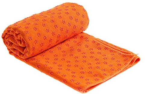 LIANYG Yoga Handtuch rutschfeste Yoga-MAT-Handtuch absorbiert Schweißverhindern der Inhalation der sicheren rutschfesten schweißabsorbierenden Yoga-Decke Yoga Decke (Color : Orange)