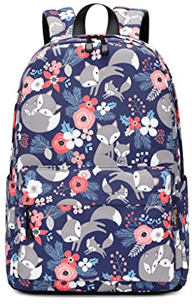 Wadirum Sac à dos de loisirs pour femmes Sac à dos d’école pour fille Renard