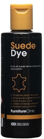 Suede Dye 125ml - Used to Restore or Change the Colour of Suede Shoes, Clothes, Handbags & Furniture (125ml, Dark Brown)