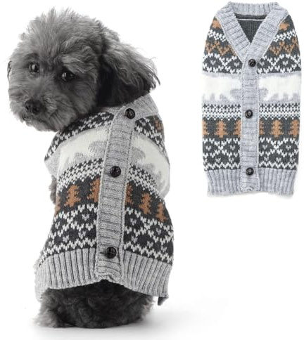 Hundepullover für Weihnachten Cartoon Weihnachtsbaum Eisbär Haustier Weihnachten Warmer Pullover Haustier Katze Winter Strickwaren Warme Kleidung Stricken Outfits hundepullover