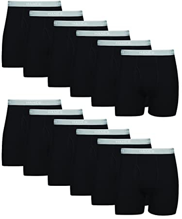 Hanes Men Hanes Boxer Briefs, Cool Dri Moisture-Wicking Underwear, Cotton No-Ride-up for Men, Multi-Packs Available