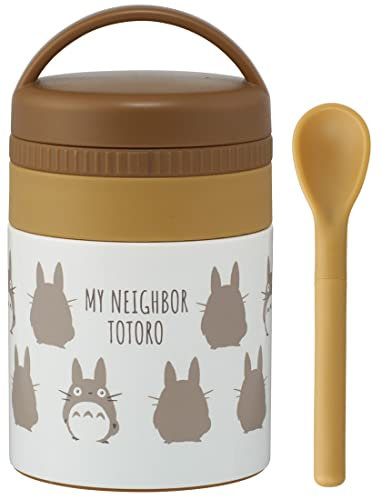 Skater LJFC2NAG-A Antibacterial Insulated Soup Jar, Small Size, My Neighbor Totoro Silhouette, Ghibli, 6.1 fl oz (180 ml)