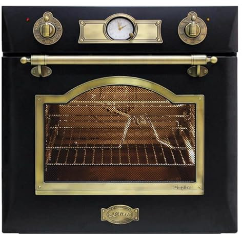 Kaiser EH 6355 Em | Empire Electric Single Oven | 63L Vintage Black Multi-Functional Oven