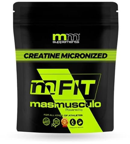 MM Supplements Fit Line - Creatina Micronizada 200 mesh - En Polvo - 150 g - Bolsa para 50 días - Recuperador Muscular - Aumenta Masa Muscular - Creatine Micronized