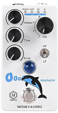 Btuty Verzerrung/Overdrive Gitarre Effektpedal 4 Modus Schalter Lautstärke/Ton/Drive Controller Kompakt Tragbar Digital Overdrive Gitarre Effekt-Effekt Prozessor-Effekt für E-Gitarre