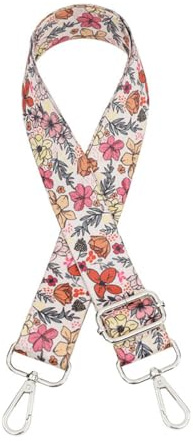 Schultergurt Breit 3.8cm,Längenverstellbarer 75-130cm Taschen Schultergurt,Wechselbarer Taschengurte Tragegurt Schulterriemen mit Karabiner für Schultertaschen Handtaschen,Silberschnall Orange