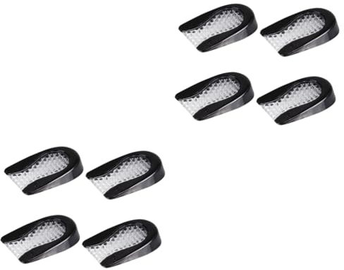 minkissy 4 Paare Fersenpolster Einlegesohlen für Männer Absorption Schuheinlagen waschbare feet pads Schuhkissen für Herren Fersenschutz elastische Ferseneinlage Füße Hacke Mann sebs
