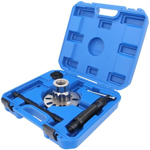 GEPCO Spezial Hydraulik Radnaben Abzieher Set 10t für Gelenkwellen passend für 4- und 5-Loch Radnaben mit Hydraulikspindel und stabiler Koffer, kompatibel mit VW, Audi, Opel, Renault, Peugeot, Citroen