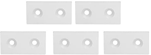 ANKROYU 5 PCS Aluminum Profile End Cap, Aluminum Alloy Profile Cover, 4080 Double Holes End Cap, Versatile Alloy Cover Plate Set for CNC Routers (Silver)