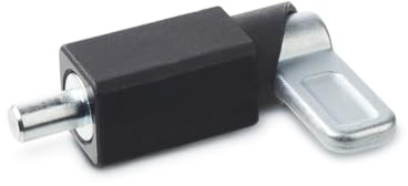 Ganter Normelemente | Pestillo de resorte para soldar | Pestillo de puerta - GN 722.1-14-20-A-ST | Perno de 14 x 14 mm