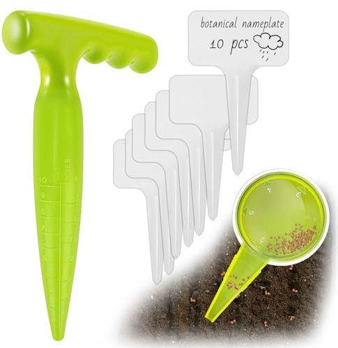 panemy 1 Planta Bulbi Strumenti di Piantagione, Piantatore di Bulbi, Strumenti di Piantagione Bulbi con Misure, Attrezzi per Orto - Strumenti per Semina Fiori, Cipolle, Piantine (Attrezzo-B)