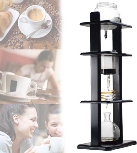 Iced Coffee Cold Brew Drip Coffee Maker,Glass Coffee Dripper Maker,Ice Coffee Cold Brew Tower,Ice Coffee Machine 1000ml