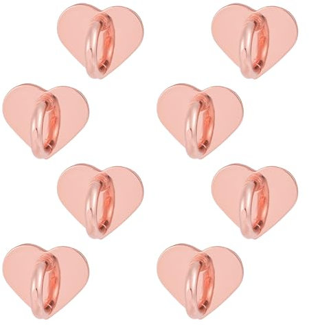 8pz Cuore Supporto Ad Anello per Telefono, Grazioso Anello Cellulare Adesivo Impugnatura Smartphone Phone Ring Holder per Custodie Cellulari Tablet Accessori Fai da Te (Oro Rosa)