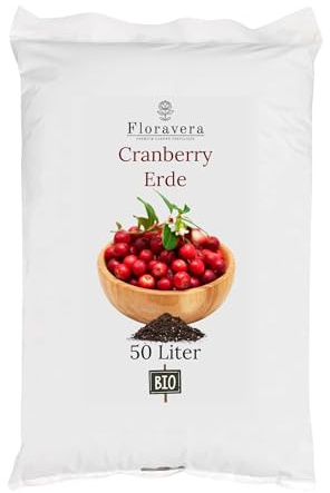 Floravera Premium Bio Cranberryerde Blumenerde 50 Liter (50 Liter)