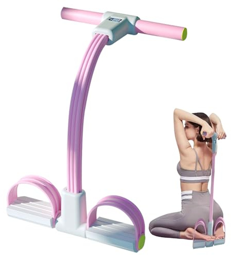 Corde De Résistance À L'étirement Pédale - Bande De Résistance Élastique À 6 Tubes | 28.5x43cm Corde De Tension Multifonction | Bandes De Résistances Fitness pour Abdominaux Taille Bras Jambes