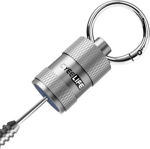 CyeeLife Schleifsteine für Dartpfeile Metallspitzen,Dart Sharpener,Schlüsselanhänger Schleifstein für Dartpfeile,Dart Zubehör