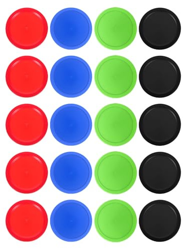 Milisten 20 Discos de Repuesto para Hockey de Aire de 64 mm, Accesorios para Hockey de Mesa, Ideales para reuniones Familiares.