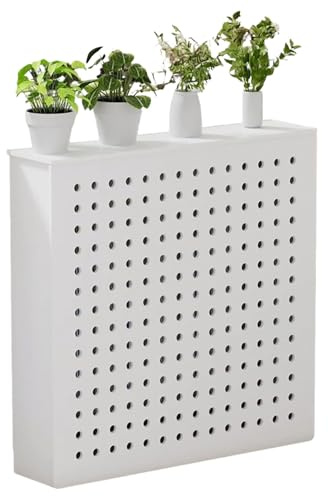 Meuble Cache-Radiateur avec Étagère, Élégant Coffrage Chauffage pour Salon, Chambre ou Salle de Bain, Installation Facile et Décorative(21.6x30.7x4.9in/45x78x12.5cm)