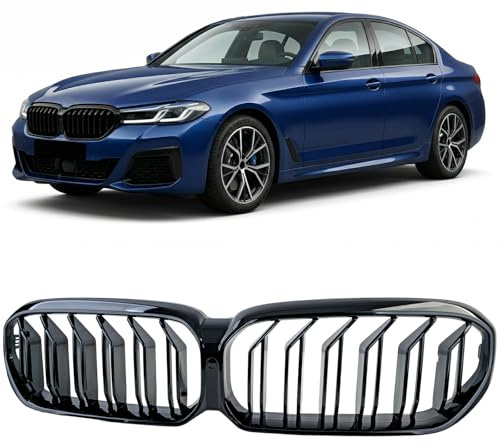Doppelsteg Kühlergrill Performance Schwarz Glanz für 5er BMW G30 G31 LCI 20-24