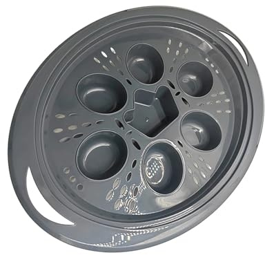 Compatibile con Bimby TM6 TM5 TM31 Pentola for uova a vapore Cuociuova 7 fori Accessorio for vassoio for cottura a vapore da cucina