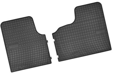 Bär-AfC RE09871 Gummimatten Auto Fußmatten Schwarz, Erhöhter Rand, Set 2-teilig, Passgenau für Renault Trafic Typ 3 Baujahr ab 2014 passend für Einzelsitze sowie Einzel- und Doppelsitzbank