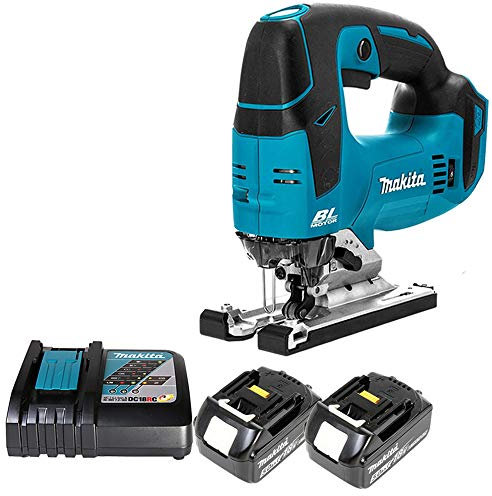 Makita DJV182 18V LXT Brushless Jigsaw with 2 x 5Ah Batteries & Charger
