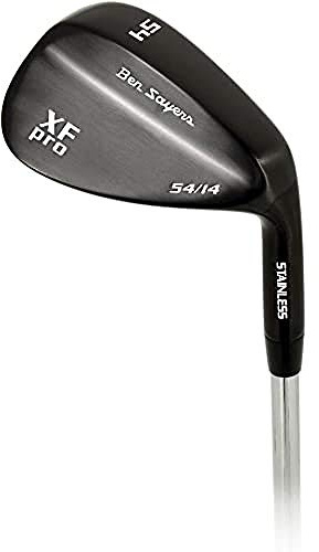 Ben Sayers XF Pro 54° Stainless Steel Wedge | Mens Right Handed Golf Wedge | Black Finish