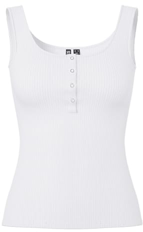 PIECES Mujer Pckitte Tank Top Noos BC Camisa Cami Not Applicable, Blanco Brillante, XL