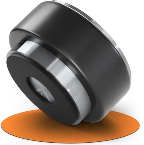 EVANDE Türstopper Boden Mobil aus SS201 Edelstahl | Perfekt bei Zugluft | Ohne Bohren | Rutschfest & Robust | 1,2kg | 9x4,5cm