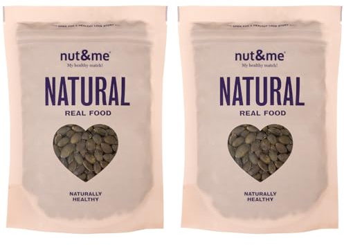 Semillas de calabaza peladas 600 gr nut&me | Pipas de calabaza | Keto | Naturales y sin sal | Low carb | Sin gluten | Pack 2 x 300 gr