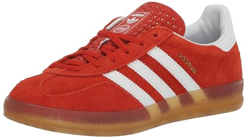 ADIDAS Damen Gazelle Indoor W Sneaker, Bold orange/FTWR White/Gum 3, 43 1/3 EU