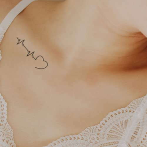 MyJagua Tattoo • Heart Beat | 1-2 Wochen Tattoo | Auf Pflanzenbasis | Hautverträglich | Wasserfest | Neue Tattoo Technologie | Kein Klebe Tattoo