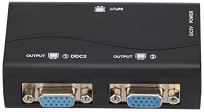 Dioche Splitter VGA 1 In 2 Out 250Mhz Usb Alimentato 1920X1440 1080P Splitter Video per la Duplicazione dello Schermo