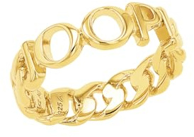 JOOP! Damen-Damenring 925er Silber 52 Gold 32022404