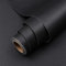 Hode Black Sticky Back Plastic, Vinyl Wrap Film Roll for Furniture 40X1000cm, Self Adhesive Wallpaper Covering Paper for Wall Shelf Kitchen Cupboard (Matt)