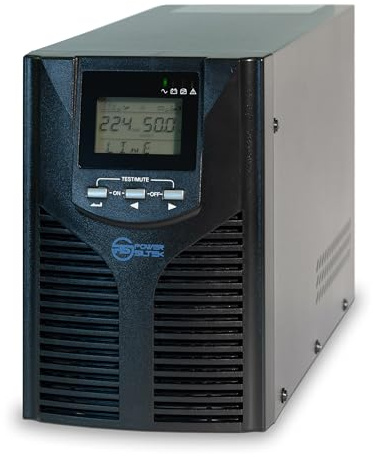 Power Siltek UPS EA615 - Gruppo di Continuità, Potenza Reale 1500VA/1200W, Computer Power 2250VA/1800W, per PC Desktop, Modem - Software Incluso
