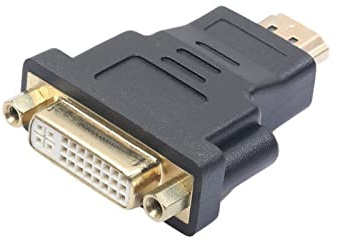 AJOHBM DVI Al convertidor adaptador HDMI - Macho compatible a DVI 24 + 5 Adaptador de convertidor femenino 1080p Compatible With Hdtv Monitor de proyector