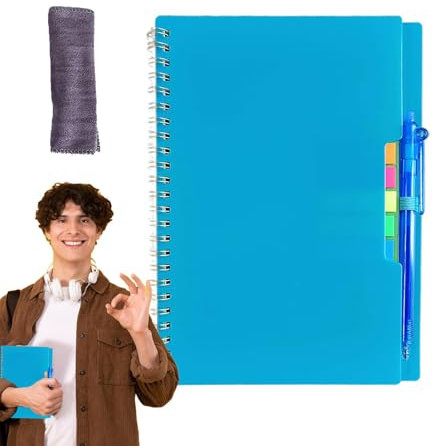 FANGZ Spiralnotizbuch, löschbares Notizbuch,Umweltfreundliches, digital vernetztes Notebook | Intelligenter, digital vernetzter Notizblock, löschbarer, wasserfester Notizblock zum Notieren im Büro