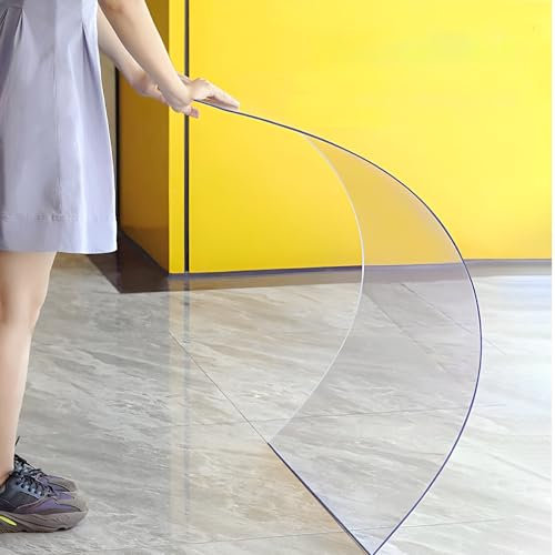 YHKJLYH Transparente Polycarbonat-Kunststoffplatten, Plexiglas-Acrylplatten, n für den Außenbereich mit UV-Schutz, Dachplatten für Gewächshausdächer, Fensterüberdachungen (Größe: 1,56