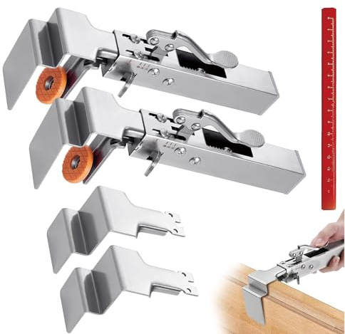 Drawer Front Installation Clamps, Adjustable Drawer Fixing Clamp,for Drawer Clamps for Drawer Panel Installation Fixing Clips With Woodworking Pencil - 2 Sets