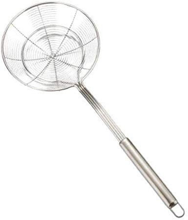 Wdfnexalai Schiumarola da cucina a ragno, in acciaio inox, 16 cm