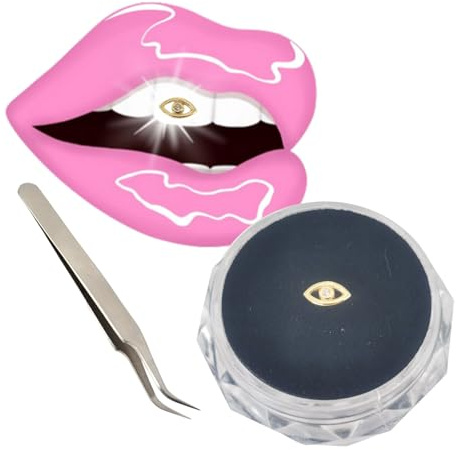 Gold Tooth gems Angle Eye Shape Tooth gems Party Decorations Tooth Gem Professional Starter Kit 8K Jewelry