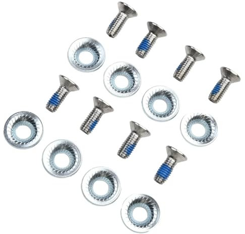 XUCZHAI Vis Fixes de Snowboard, rondelle de Liaison, vis M6 20mm x 16mm for verrouiller en Toute sécurité, plaques de Fixation de Ski, Accessoires de Ski antidérapants, 8 pièces