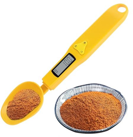 Acunny Balance de mesure de cuisine, balance de cuillère à mesurer numérique,0,1 g Balance de mesure électronique de poids alimentaire de cuisine - Échelle de mesure de gramme d'aliment pour animaux