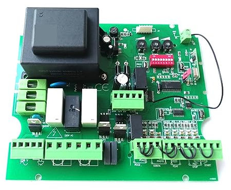 Kit Automazione Cancello Scorrevole, Scheda elettronica del circuito 'operatore del motore 'apri del cancello automatico 220VAC for l'apri del cancello automatico doppio,per cancello(Kit 3)