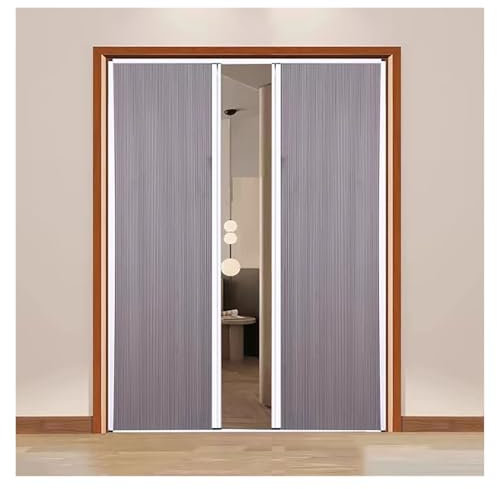 Falttür Einzel- Und Doppel-Ziehharmonika-Türen Für Den Innenbereich, Unsichtbare Falttüren – Kein Bohren Erforderlich, Verdunkelnde Waben-Schiebetür Für Schrank/ Balkon/ Badezimmer(WxH-170X210cm (67x8